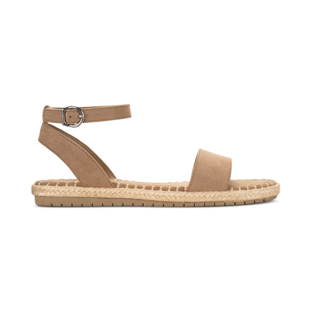 Style & Co Women's 9 Brown Peggy Ankle-Strap Espadrille Flat Sandals NIB - Picture 2 of 13